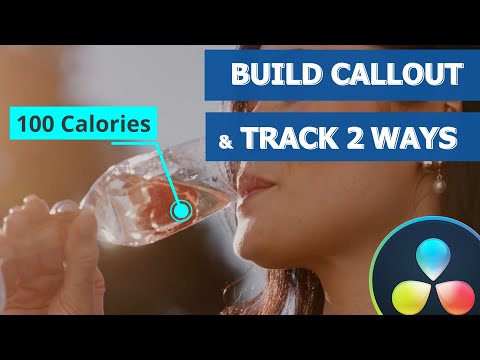 How to Create Callouts in DaVinci Resolve and Track in 2 Different Ways - Fusion Tutorial
