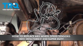 How to Replace Rear ABS Wheel Speed Sensors 2011-2016 Ford F-350 Super Duty