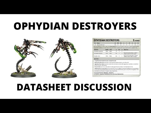 Ophydian Destroyers - Rules Review and Datasheet Discussion - Necrons Tactics