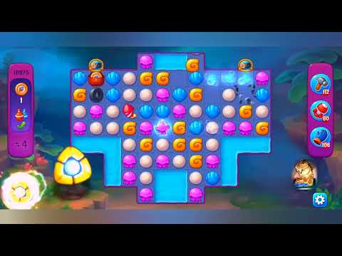 фишдом 2022  #  10975 уровень - прохождение без бустеров # Fishdom,   10975  level - no Boosters.