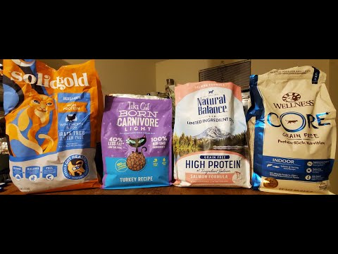 Cat Food Comparison  Solid Gold, Natural Balance, Tiki Cat & Wellness