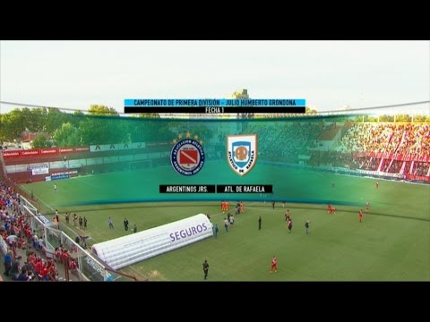 Fútbol en vivo. Argentinos - Rafaela. Fecha 1. Primera División 2015. FPT.