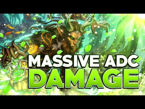 MASSIVE DAMAGE AS THE ADC! - Cernunnos - Smite