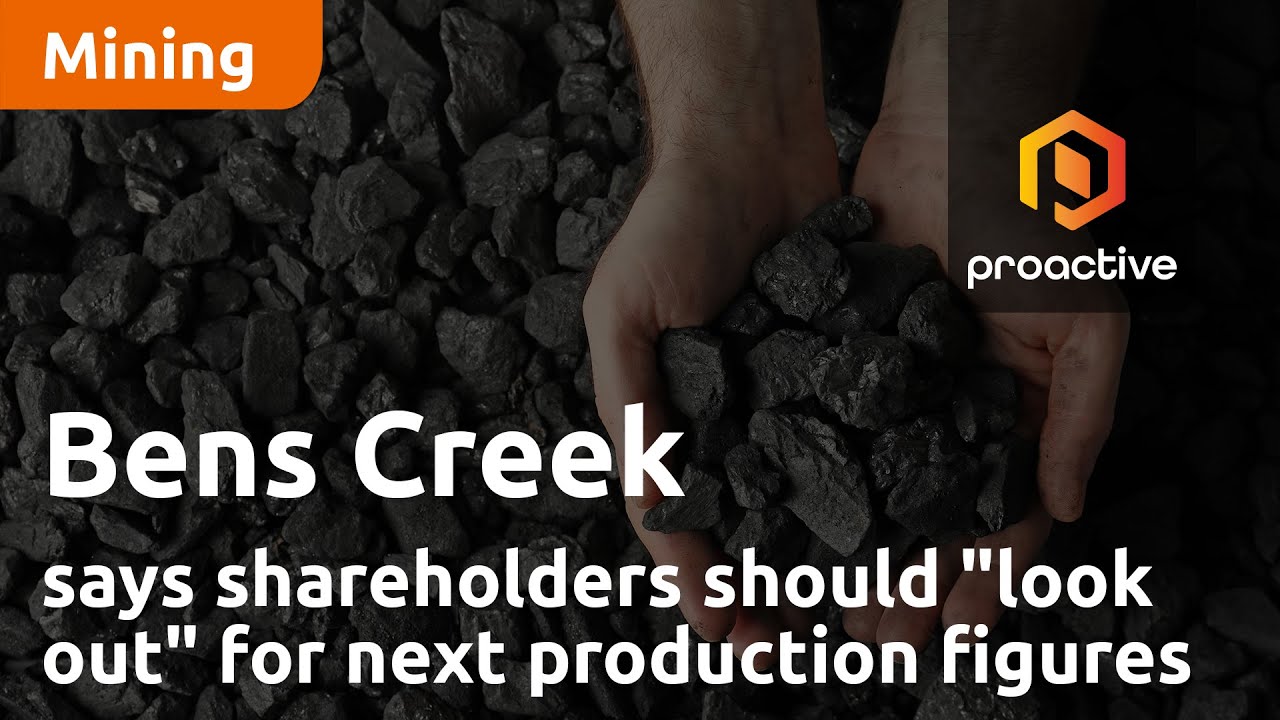Bens Creek CEO says shareholders should "look out" for next production figures