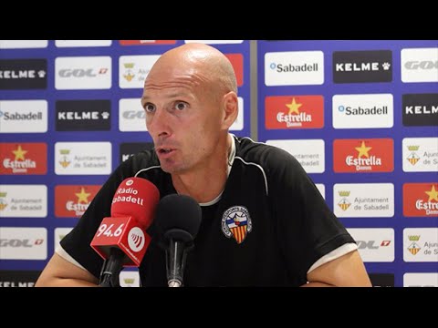 Roda de premsa de Miquel Olmo prèvia al partit CE Sabadell - CD Numancia