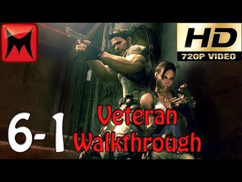 Resident Evil 5 Gold Edition Xbox360 Veteran Walkthrough Chapter 6-1 HD720p