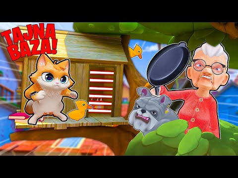 I BUILT A SECRET TREE BASE - I AM CAT