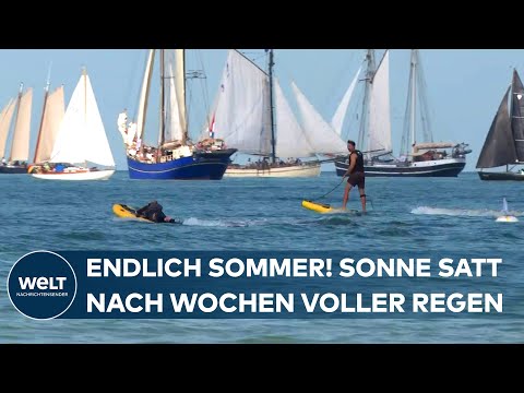 Video Thumbnail: SOMMER-COMEBACK! Strandfeeling in Warnemünde – Ostsee-Ort blüht nach Regenwochen auf