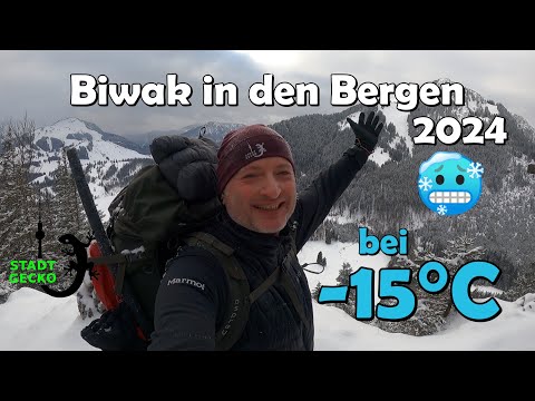 Winterbiwak in den Bergen bei -15°C |@outdoor-buddy@NaturErleber @der_odenwaelder|STADTGECKO.de 🦎