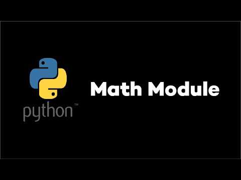 Python 4 Math Module