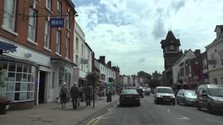 preview picture of video 'Driving On Bromyard Road, The Homend & High Street, Ledbury, Herefordshire, England 4th April 2014'