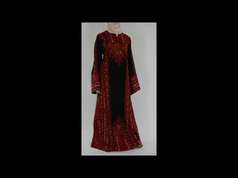 Red Embroidered Fellah Thobe, Th776 - Alhannah Islamic Clothing