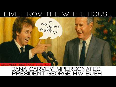 Dana Carvey Impersonates George Bush to His Face at the White House!  😂 #SNL #1990s