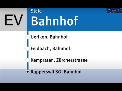 VZO Ansagen » EV Stäfa, Bahnhof — Rapperswil SG, Bahnhof | SLBahnen