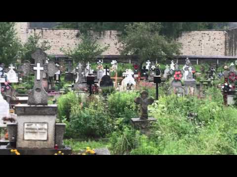 Grave yard at Voronet Monastery (Manastirea Voronet) Romanian Orthodox June 23, 2017