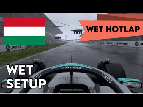 F1 22 HUNGARY WET HOTLAP + SETUP - [1:30.880] - NO ASSISTS - WORLD RECORD
