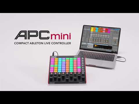 Akai Professional USB MIDI Controller 64 RGB Pads MIDI Mixer with Ableton  Live Lite APC mini MK2 