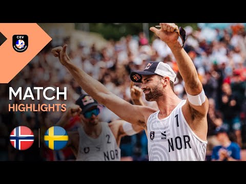 The Final I Match Highlights I NOR vs SWE I CEV EuroBeachVolley 2025