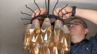 Modern Brass Ceiling Light โจ 4-Light Gold Chandelier