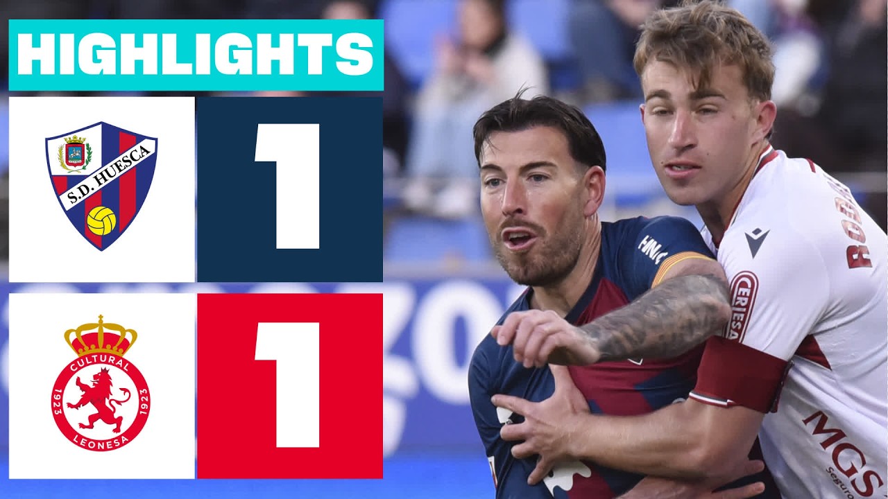 Huesca vs Cultural Leonesa Highlights