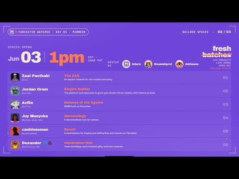 Farcaster Batches Day 3 Builder Chat