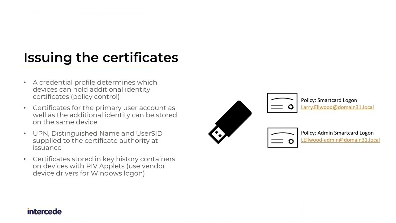 MyID v12 7 Managing additional identity certificates