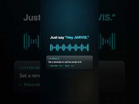 JARVIS: AI Voice Assistant video thumbnail