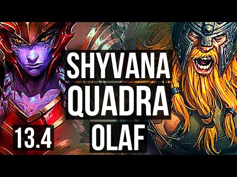 SHYVANA vs OLAF (TOP) | Quadra, 900+ games, 9/2/8, Dominating | KR Master | 13.4