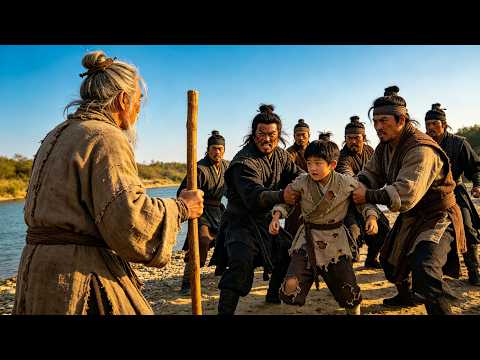 功夫電影！小乞丐被欺負，功夫老乞丐一根木棍秒殺一群惡霸！ 💥 #中国电视剧 #KungFu #Martial Arts Movies