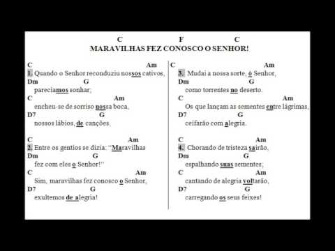 Maravilhas Fez Conosco O Senhor video