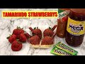 HOW TO MAKE TAJIN AND CHAMOY COVERD STRAWBERRYS | EASY AND FAST **mouth watering**