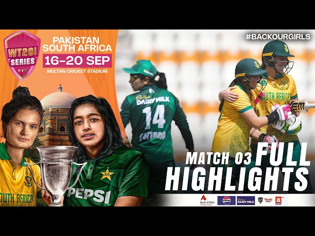 Full Highlights | Pakistan Women vs South Africa Women | 3rd T20I 2024 | PCB | M3X1A