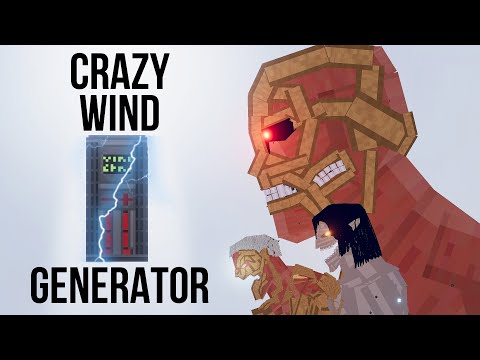 Crazy Wind vs Attack on Titan 2022 - Which Titan can survive ? - People Playground