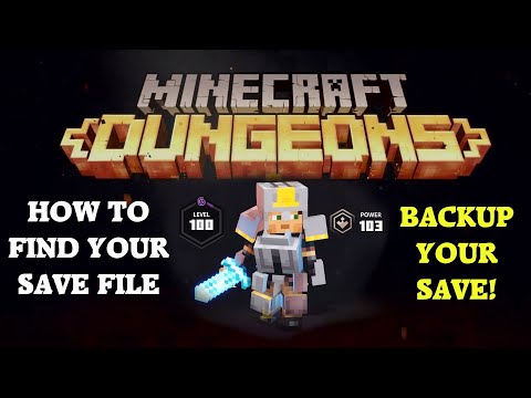 Blunty - Minecraft Dungeons SAVE FILE - How to find & Backup Your Minecraft Dungeons Character