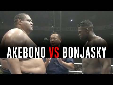 Kickboxing Legend battles 500-Pound Sumo Wrestler! Remy Bonjasky vs. Akebono