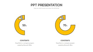 페인트 붓으로 그린듯한 ppt 원형 차트 만들기 - 애니메이션 효과