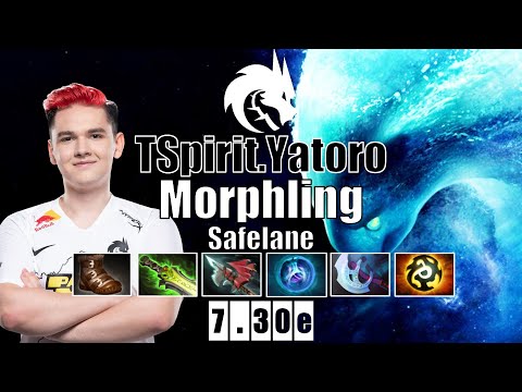 Morphling Safelane | TSpirit.Yatoro | 12K MMR TI10 CHAMP IMBA MORPHLING | 7.30e Gameplay Highlights