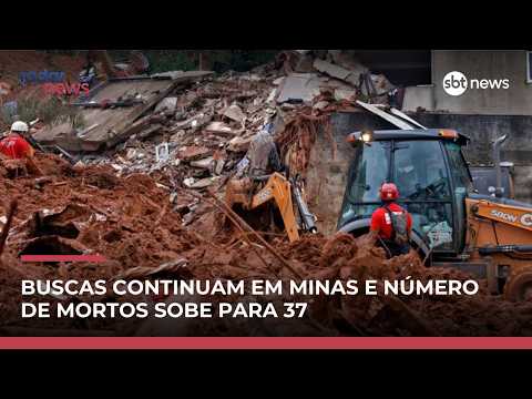 Sobe para 37 o número de mortos na tragédia em Minas Gerais após fortes chuvas | #RadarNews