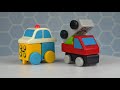 Magnetinis konstruktorius „People Blocks”, judantys automobiliai / 18 kaladėlių