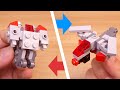 Micro LEGO brick helicopter transformer mech - GigaHeli