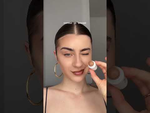 CONTOUR VS BRONZER #fypシ゚ #makeup #contour #bronzer #relatable