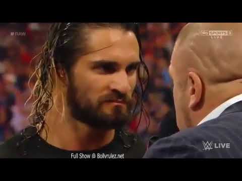 Brock Lesnar returns and challenges Seth Rollins   WWE RAW June 15, 2015