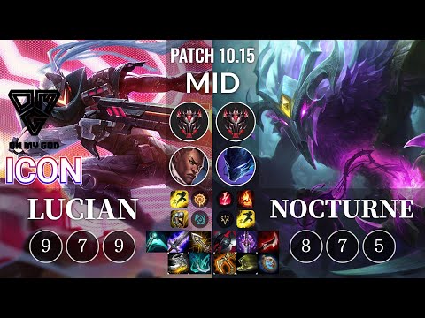 OMG icon Lucian vs Nocturne Mid - KR Patch 10.15