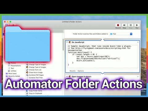 Writing Your Own Folder Actions with Automator - An Easier Way to Create a Script