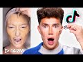 FULL FACE OF TIKTOK VIRAL MAKEUP HACKS