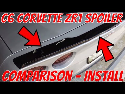 C6 Corvette ZR1 Spoiler Comparison & Installation