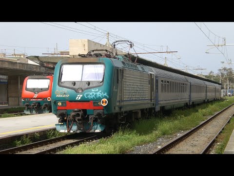 E464.617 XMPR e VETTURE UIC-X sul Regionale Messina-Catania!