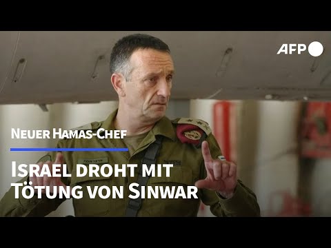 Video Thumbnail: Israels Armeechef kündigt Tötung von neuem Hamas-Chef Sinwar an | AFP