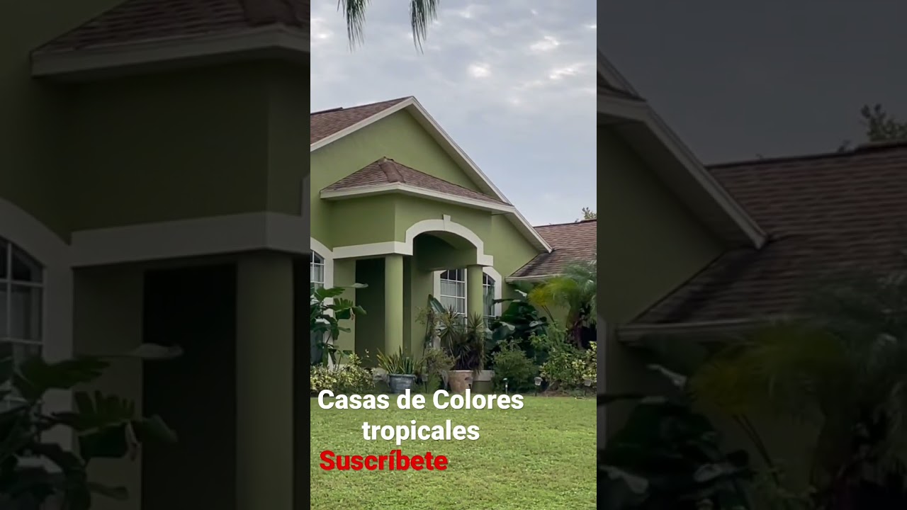 Casas en colores tropicales