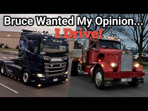 2025 Scania R770 Vs 1970 Peterbilt 341.  Bruce Wilson Scania Ol2Stroker Peterbilt